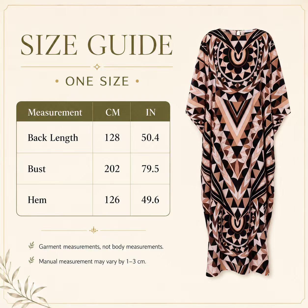 Women's Light Luxury Silk-Touch Faux Silk Longline Cover-Up Dress - Long Sleeve Dresses, Boho Chic, Ethnic Geometric Print, Crew Neck, Lantern Sleeves, Side Slits, Loose Fit, Ideal for Vacations, Beach Wear image 3